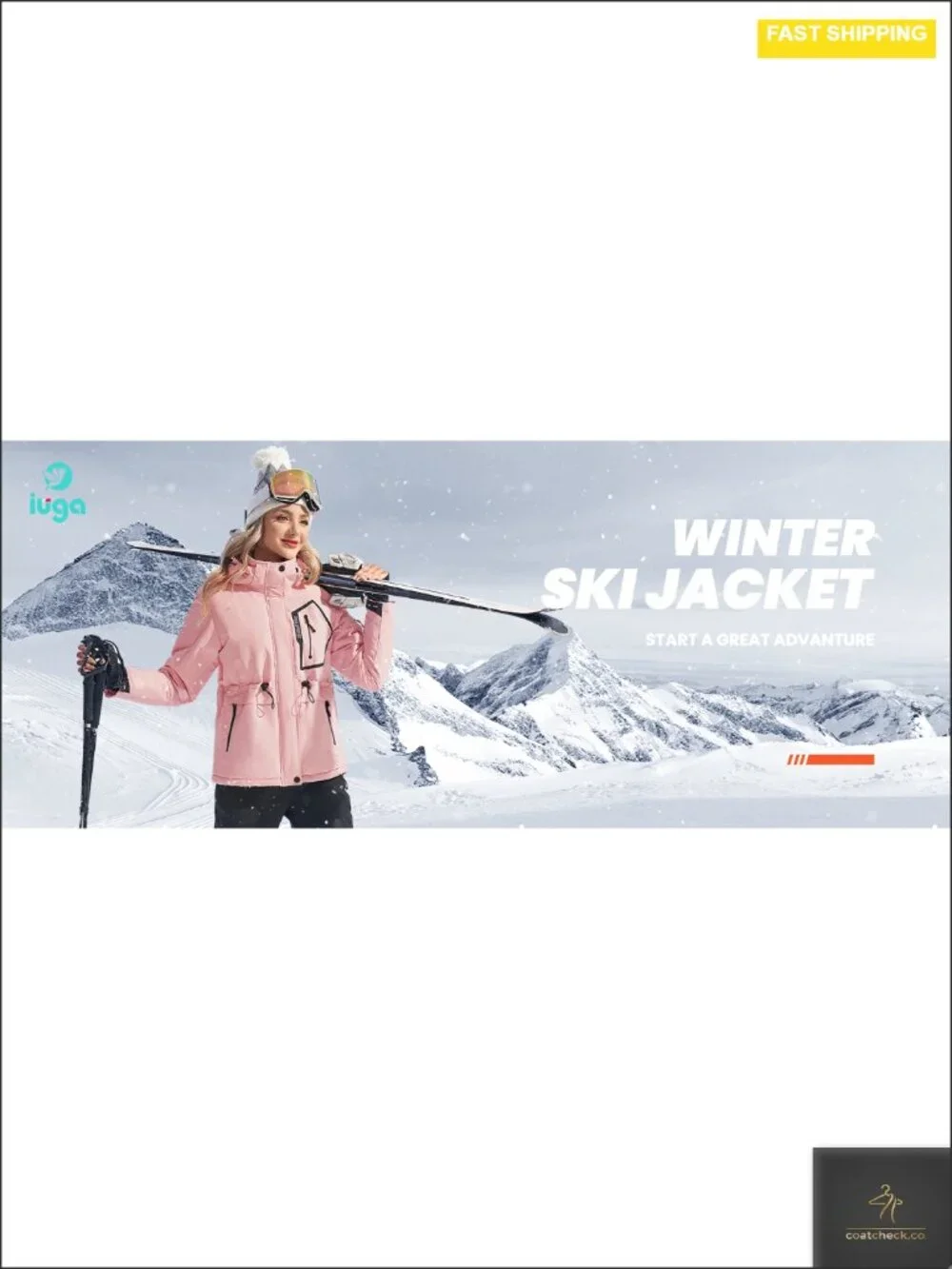 Waterproof Ski Jacket Women Warm Windproof Winter Coat